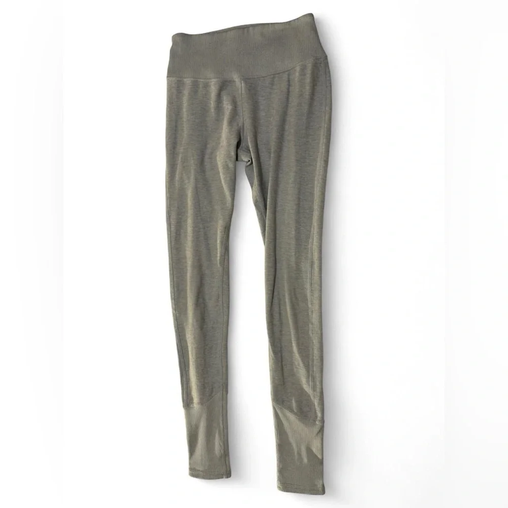 Alo Yoga High-Waist Alosoft Lounge Legging - Powder Blue/Grey Heather Small